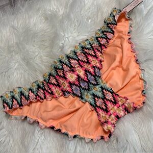 Victoria Secret |Colorful | Ruffled Bikini Bottom | Medium